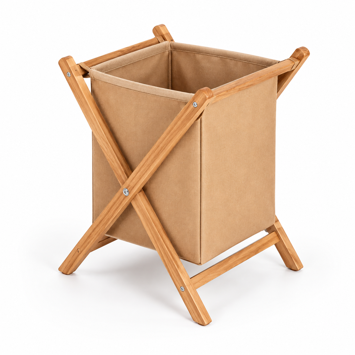 Panier à linge en bois petit format