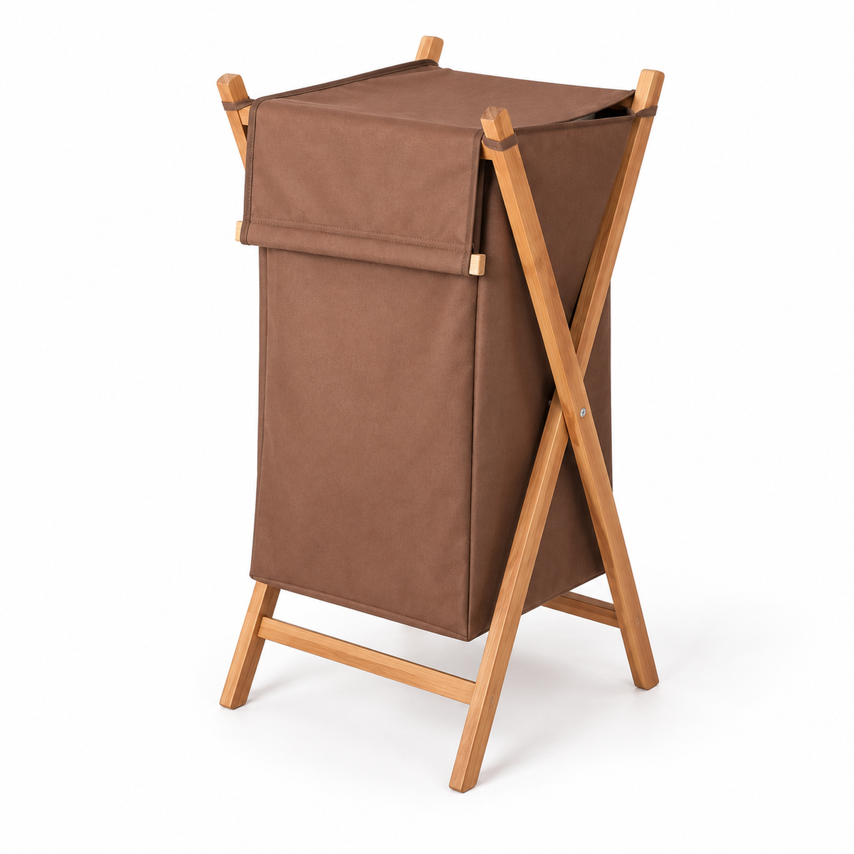 Panier à linge pliable en bois