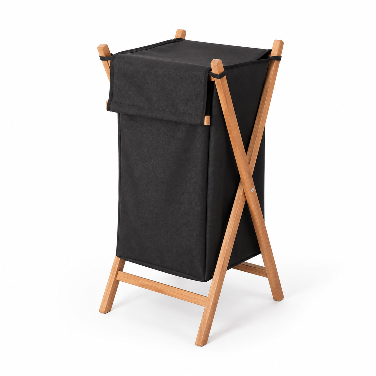 Panier à linge pliable en bois