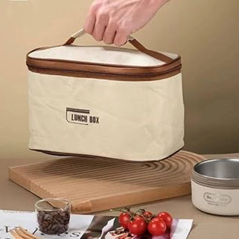 Pack 4 Boîtes à Lunch Ronds avec Sac Isotherme