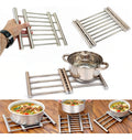 Support de casserole en acier inoxydable
