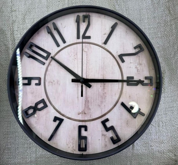 Horloge murale rustique