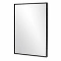 Miroir rectangulaire cadre aluminium doré brossé 45 × 65 cm