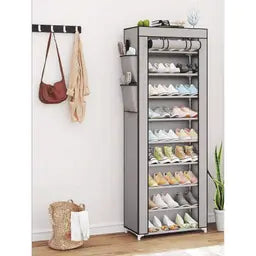 Étagère à chaussures en tissu 9 étages