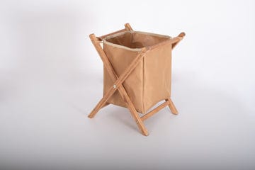 Panier à linge en bois petit format