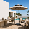 Parasol double toit 2,4 m