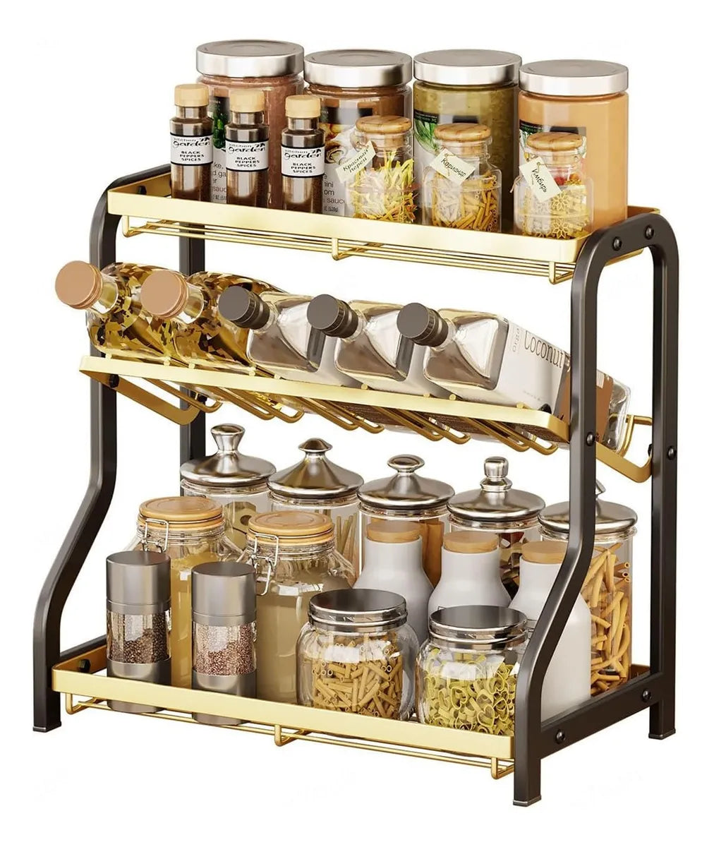 Étagère de rangement pour épices et ustensiles