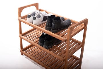 Rangement chaussures 3 étages en bois