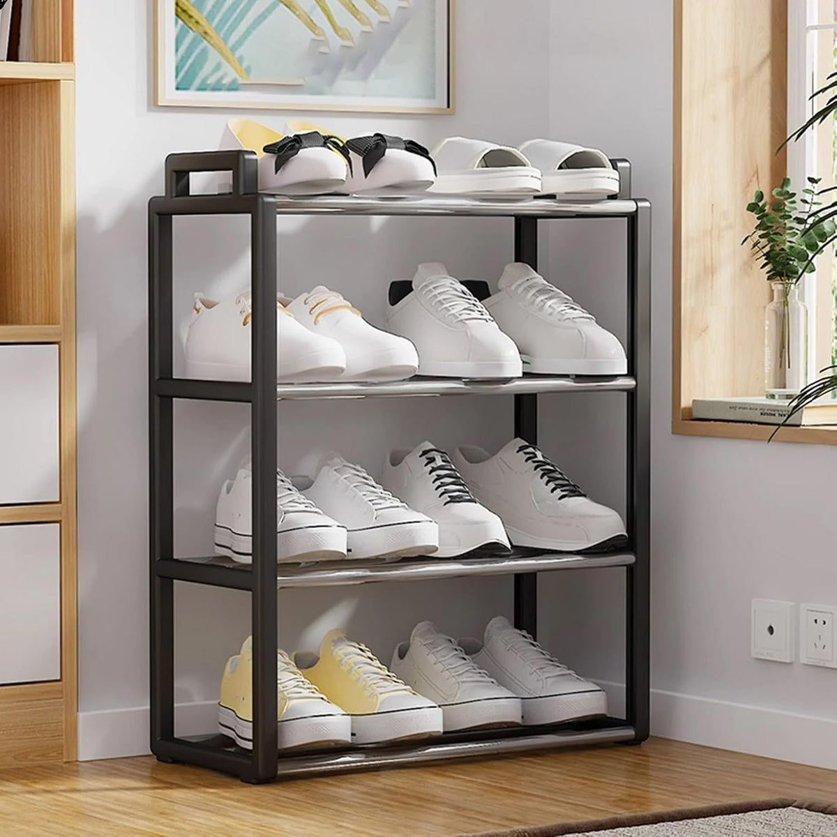 Étagère à chaussures 4 niveaux