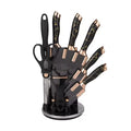 Ensemble de couteaux de cuisine 9 pièces avec support BOBSSEN